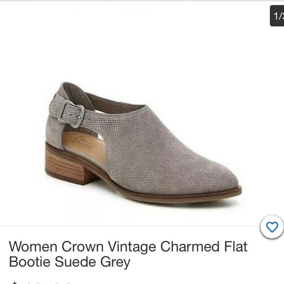 Charmed Vintage Suede Flat Booties